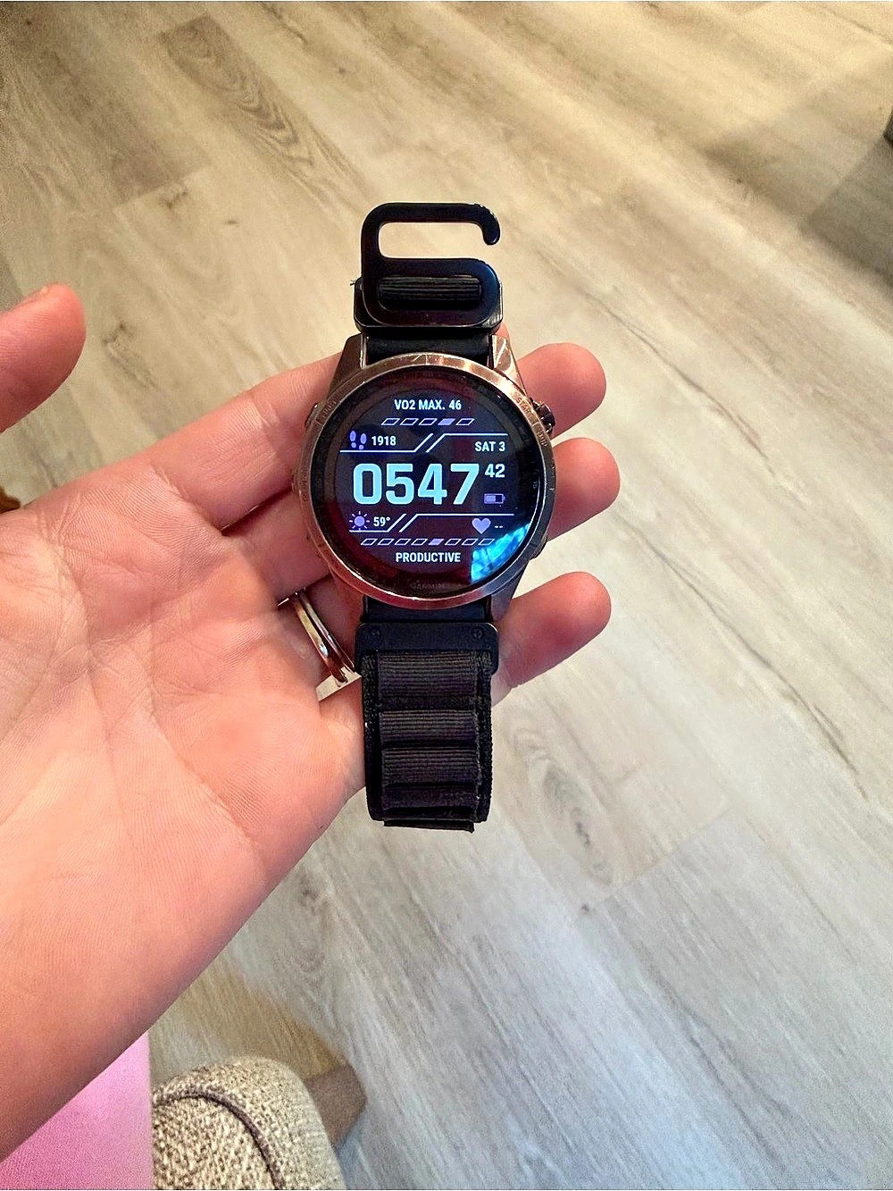 Garmin Fenix 7S Sapphire Solar Sapphire Solar GPS Smartwatch in Brown & Gray